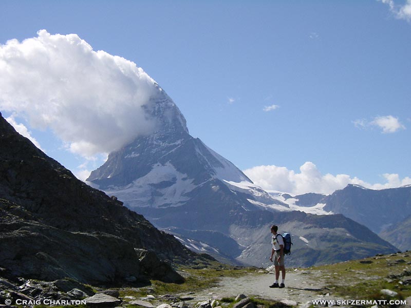 Magnificent hiking by the Matterhorn