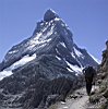 Climbers approach the Matterhorn - 116 KB